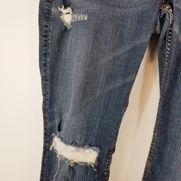 Silver Jeans Distressed Sam Boyfriend Jeans Size 29 - Picture 6 of 9